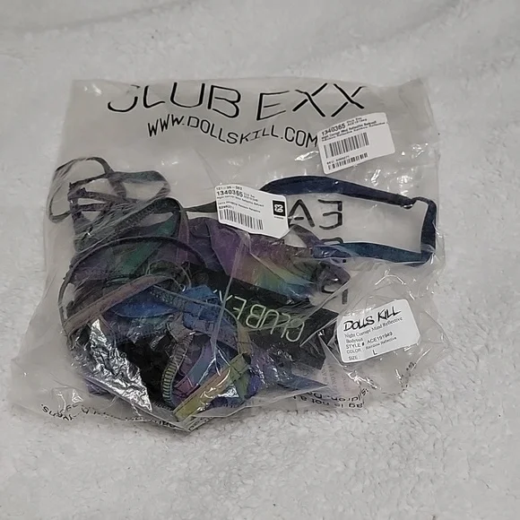 DOLLS KILL X CLUB EXX REFLECTIVE BODYSUIT - Picture 12 of 12